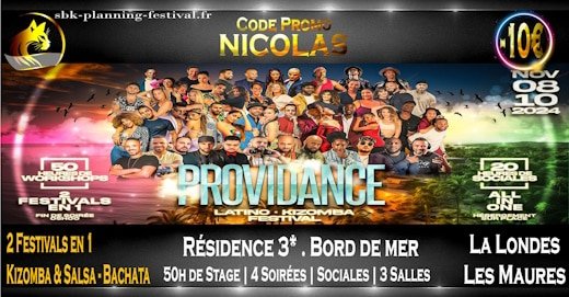 Novembre Providance Festival Latino Kizomba Sbk Salsa Bachata La Londes Les Maures Toulon 2024