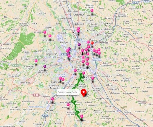 Maps Toulouse