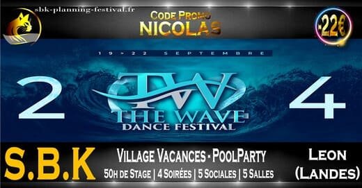 Septembre The Wave Dance Festivals Salsa Bachata Kizomba Leon Les Landes 2025 L