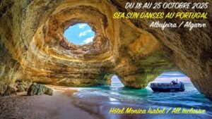 Octobre_2025_vacances sejours_SEA SUN DANSES EN ALGARVE AU PORTUGAL AVEC MJ DANSE_SBK salsa bachata kizomba_Portugal