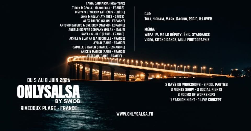 Juin_2026_ONLYSALSA by Swob 2026 - Festival - Rivedoux Plage - Île de Ré (FRANCE)